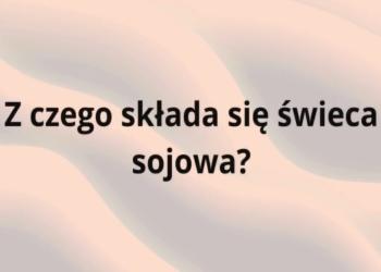 Z czego składa się świeca sojowa?